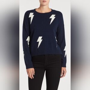 Size M - Rails Presley Navy White Lightning Sweater $198